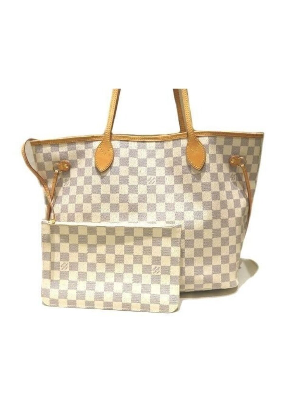 Louis Vuitton Neverfull MM Tote Damier Azur